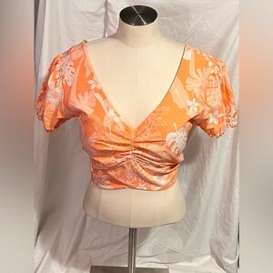 Madden NYC Peach crop top